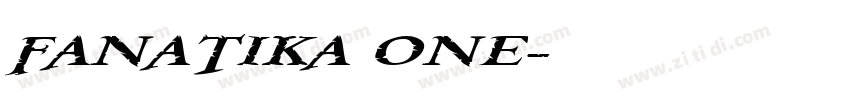 FANATIKA ONE字体转换